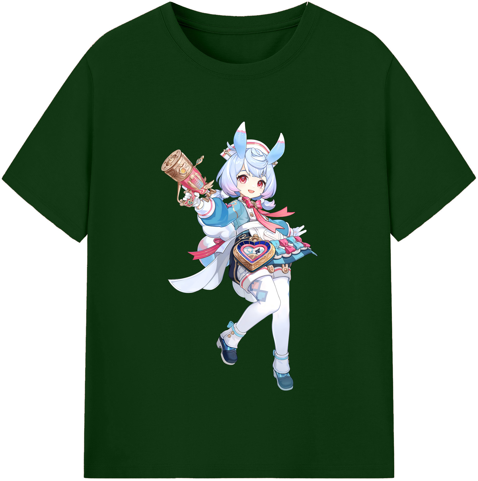げんし神 シゲウィン genshin Shigewin 綿100％半袖Tシャツ（フロントプリント）